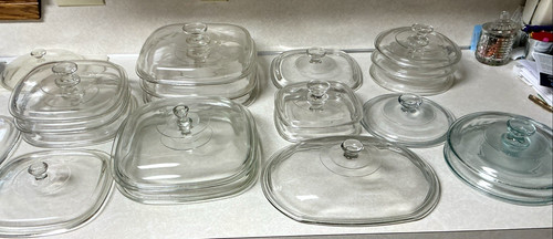 Pyrex clear glass - pyrex,