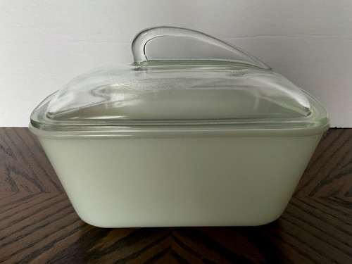 Glasbake white glass - white, 1.5qt